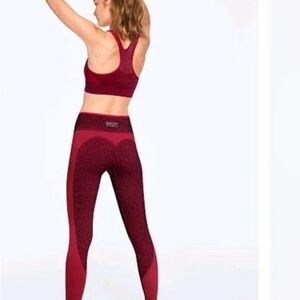 Victoria’s Secret PINK Sport Seamless High Waist Workout Leggings – Red Pepper,